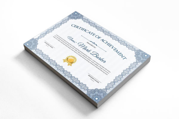 Certificates printing