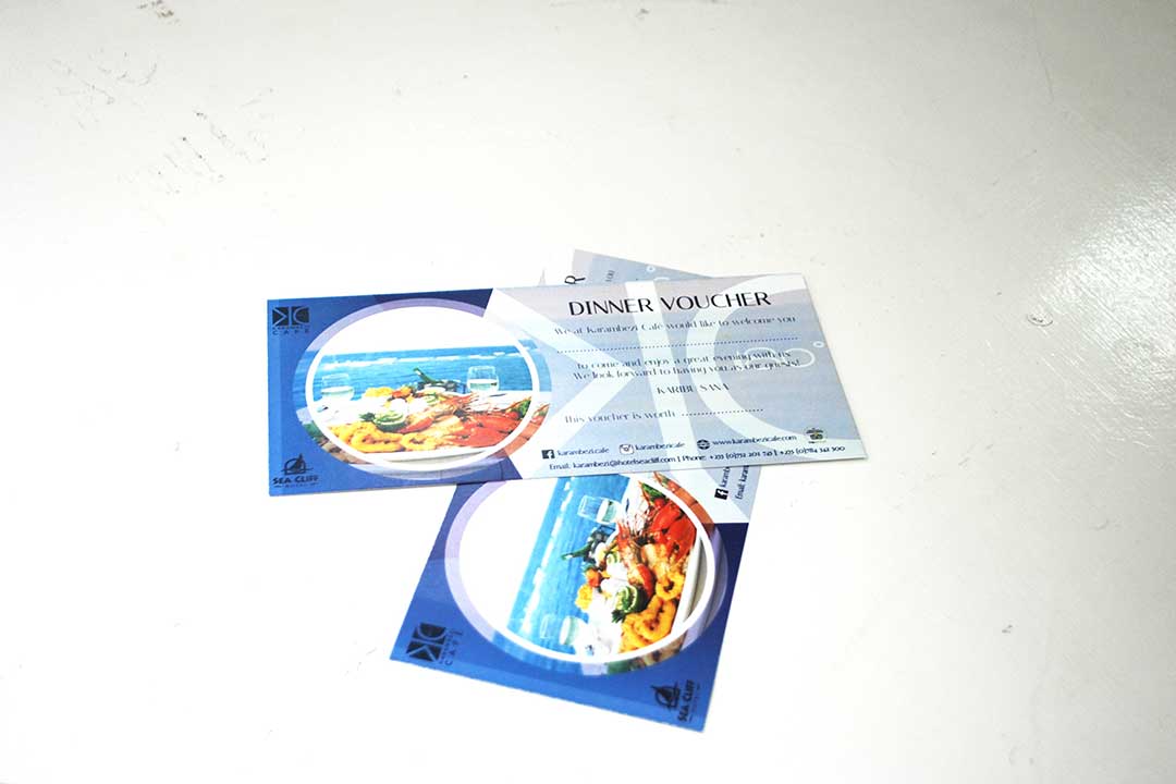 Dinner Voucher Printing