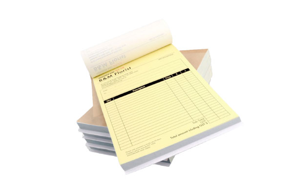 Receipt book printing